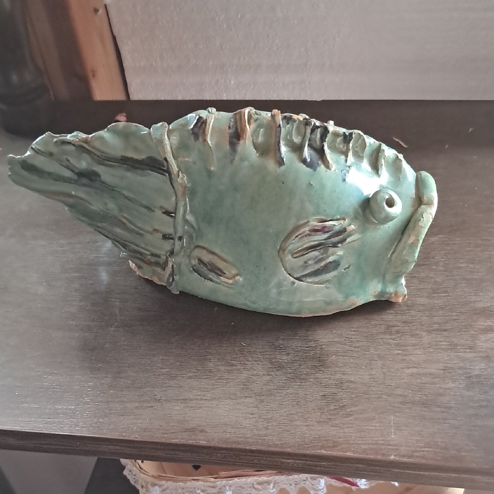 Ceramic Fish Decor - Green - Picture 3 of 4